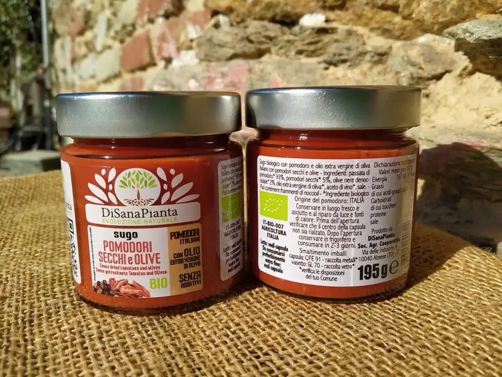 Sugo Di Pomodori Secchi E Olive Nere BIO
