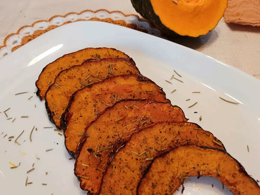 zucca ironcup al forno a fette appena sfornata