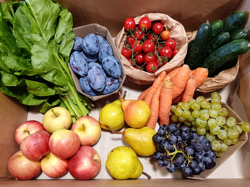 cassetta mista da 5-6kg di frutta e ortaggi freschi biologici
