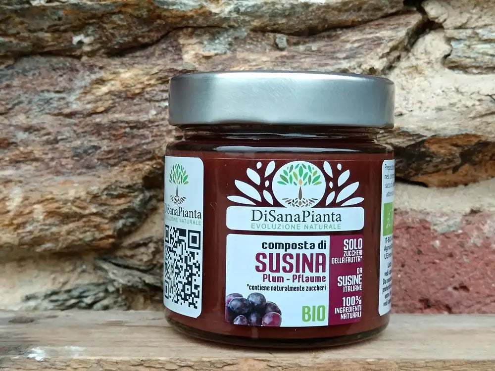 composta di susina bio in vasetto da 200g