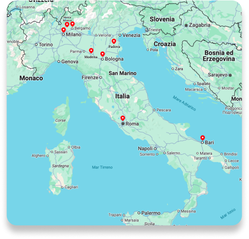 province italiane servite dalla consegna a domicilio
